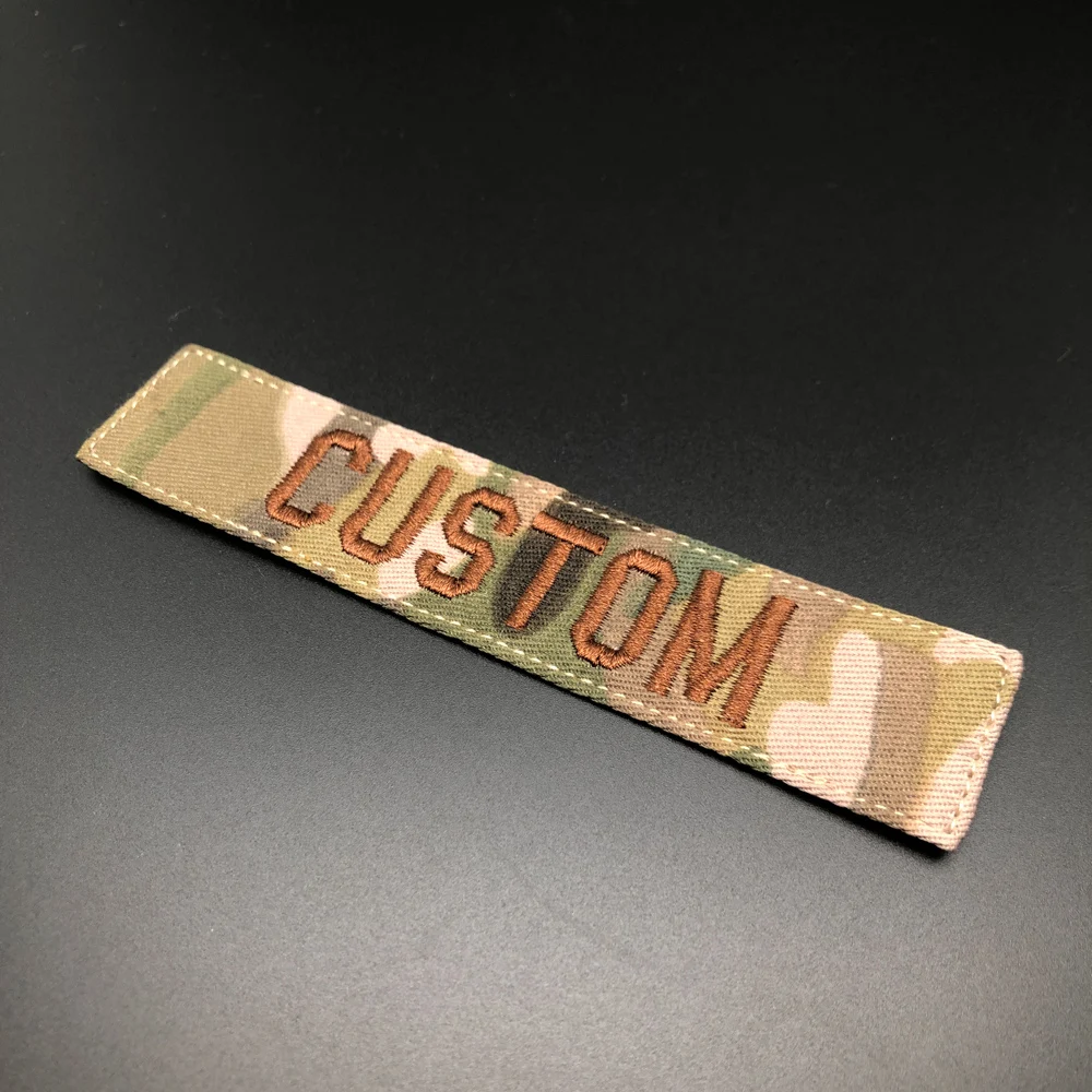 Stickerei Custom Name Patch Brustbänder Abzeichen Faltrahmen ACU MULTICAM Alpine Tropic RG GRÜN SCHWARZ BRAUN GRAU AOR2 BLAU TAN – Detail 17