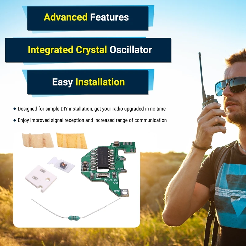 SI4732 Chip And Crystal Oscillator Component Modification Module For Quansheng UV-K5 UV-K6