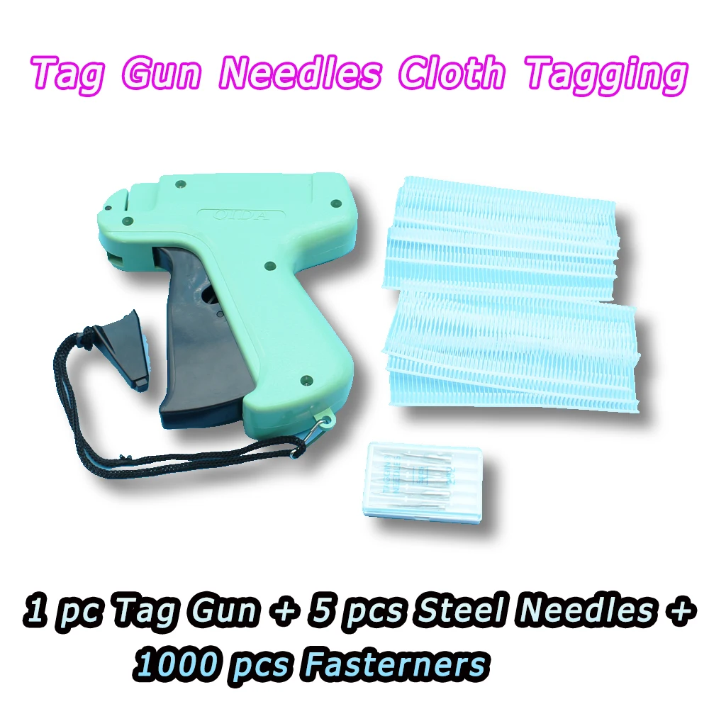 Tag Gun Needles Cloth Tagging Manual Machine Print Fabric Towel Tag Label Fasterner DIY T-shirt Tag Kit Sewing