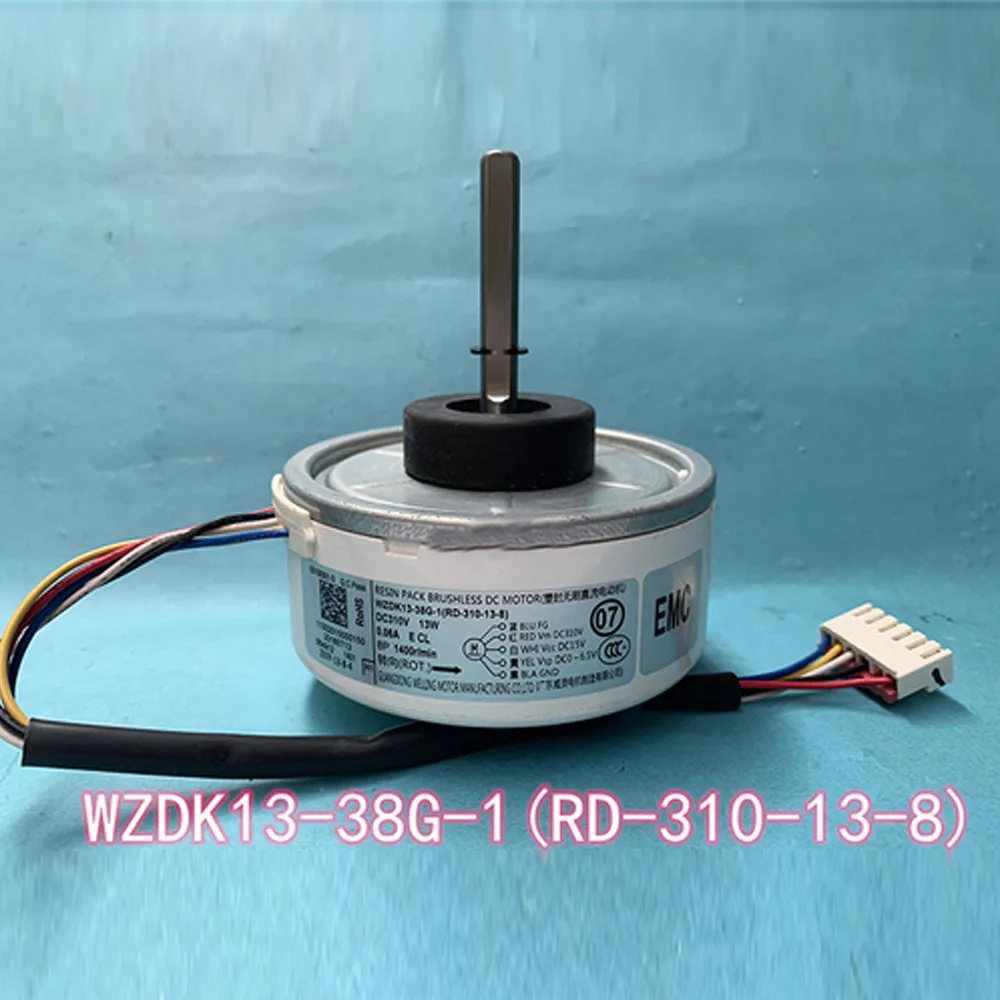 20W WZDK20-38G(ZKFP-20-8-6) Motor de ventilador de aire acondicionado buen funcionamiento 13W WZDK13-38G-1(RD-310-13-8) Motor de ventilador CC sin