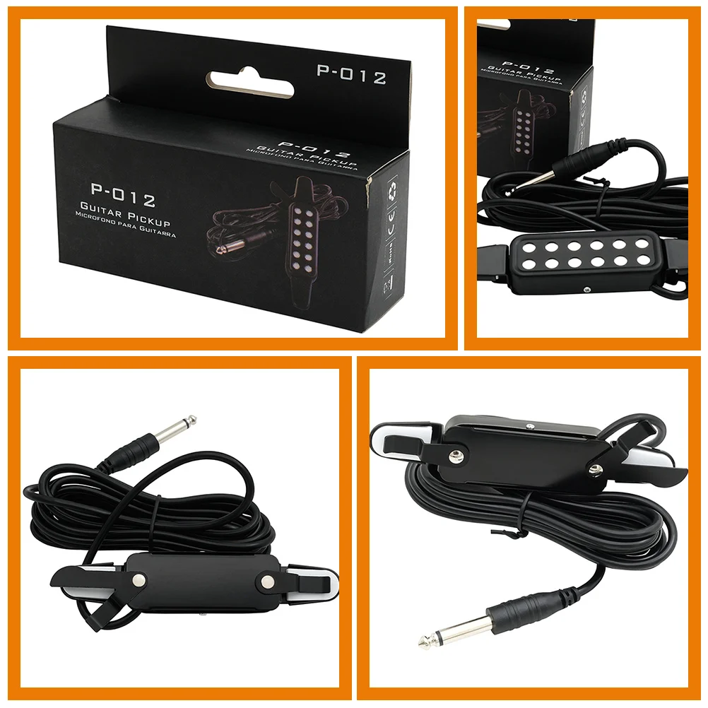 

Pickup for Acoustic Guitar Piezo Transducer Electric Bass Pickups Abs Accessories