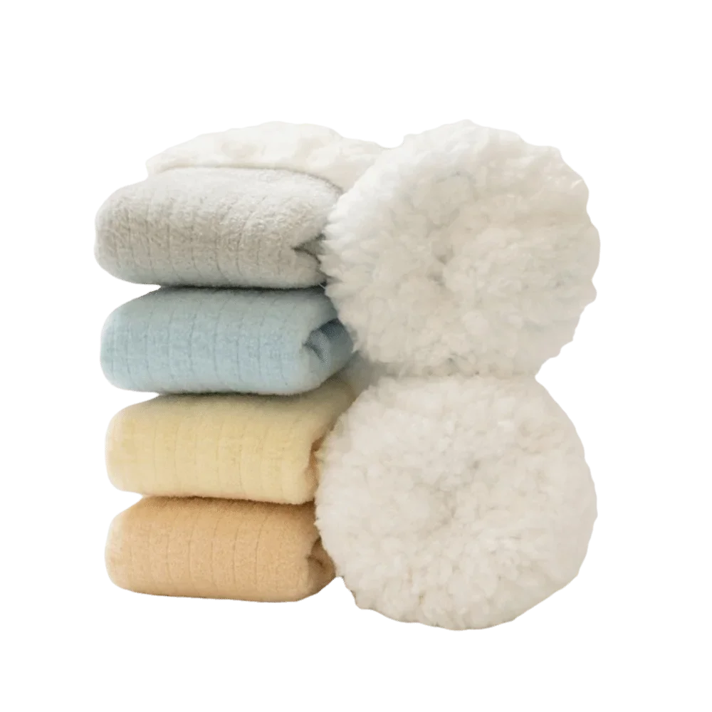 جوارب شتوية من الصوف بدون عظم أدوات دافئة فضفاضة جوارب منتصف العجل غير ضغط بالإضافة إلى جوارب نوم مخملية للأولاد