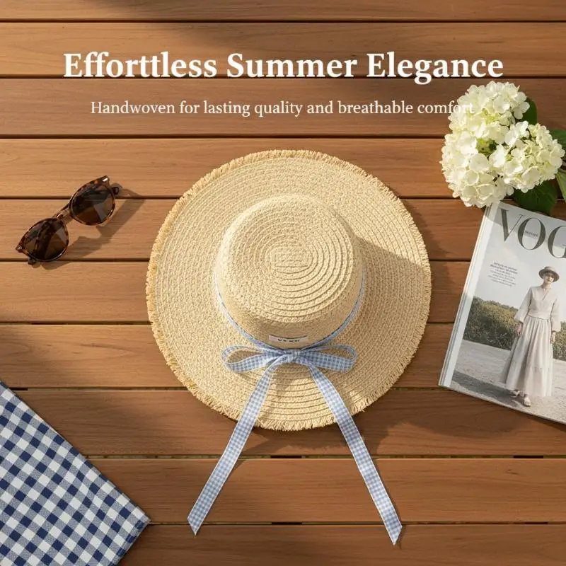 Women Straw Sunscreen Cap 모자 썬캡 비치모자 очки солнцезащитные женск Gorros Foldable UV Protection Outdoor  Large Brim Sunscreen