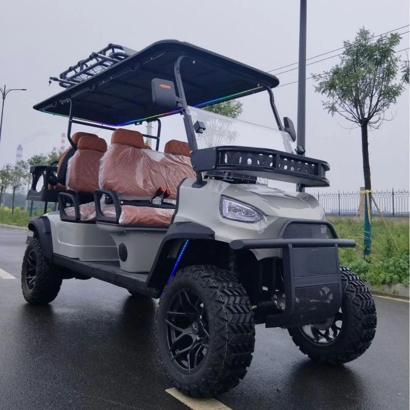 2024 New Lithium Power Battery Electric Hunting Golf Cart Long Durability Evolution Golf Buggy 72V Golf Carts 4 Person Electric