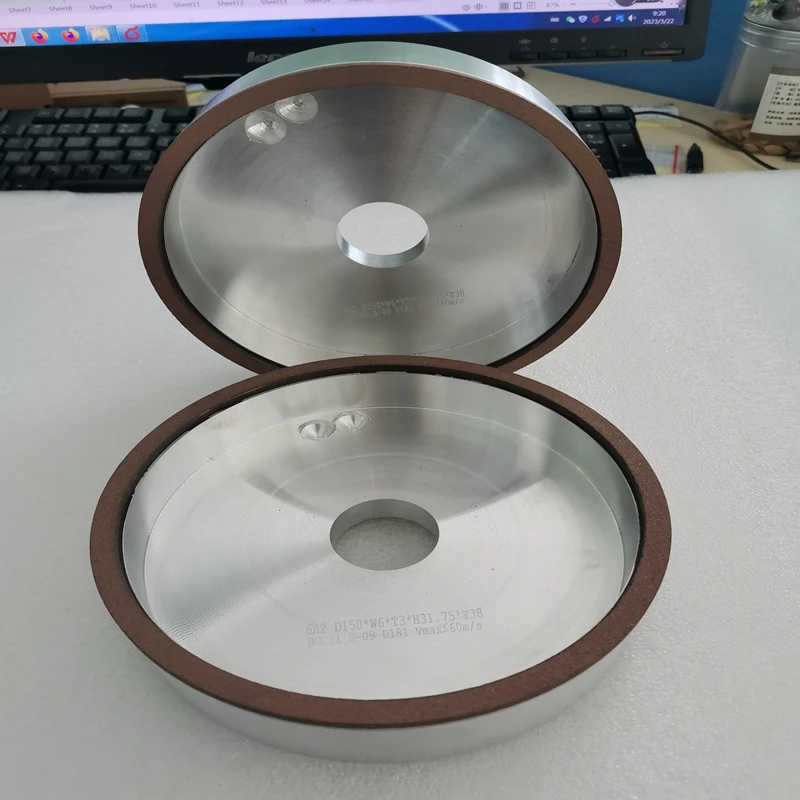 

Алмазные шлифовальные круги на смоляной связке для сухой шлифовки твердосплавных материалов, форма 6A2 (чашка)