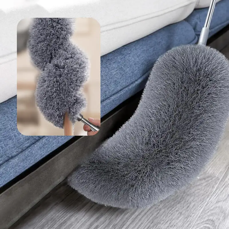 Extra Long Extendable Microfiber Duster Cleaner Brush Telescopic Ceiling Lamp Dust Removal Dusters Home Cleaning Tools