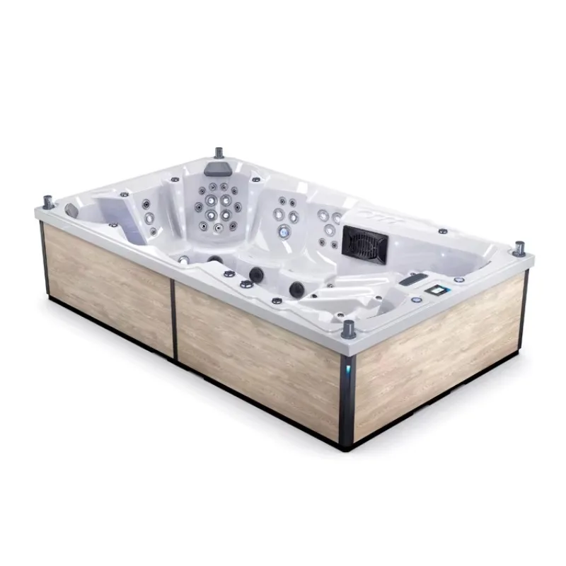 8 Person Outdoor Hot Tub Whirlpool Hydromassage Bathtub Spa with Large Space 2-7 Seats Swim Spa - Relaxing Home Spa Experience