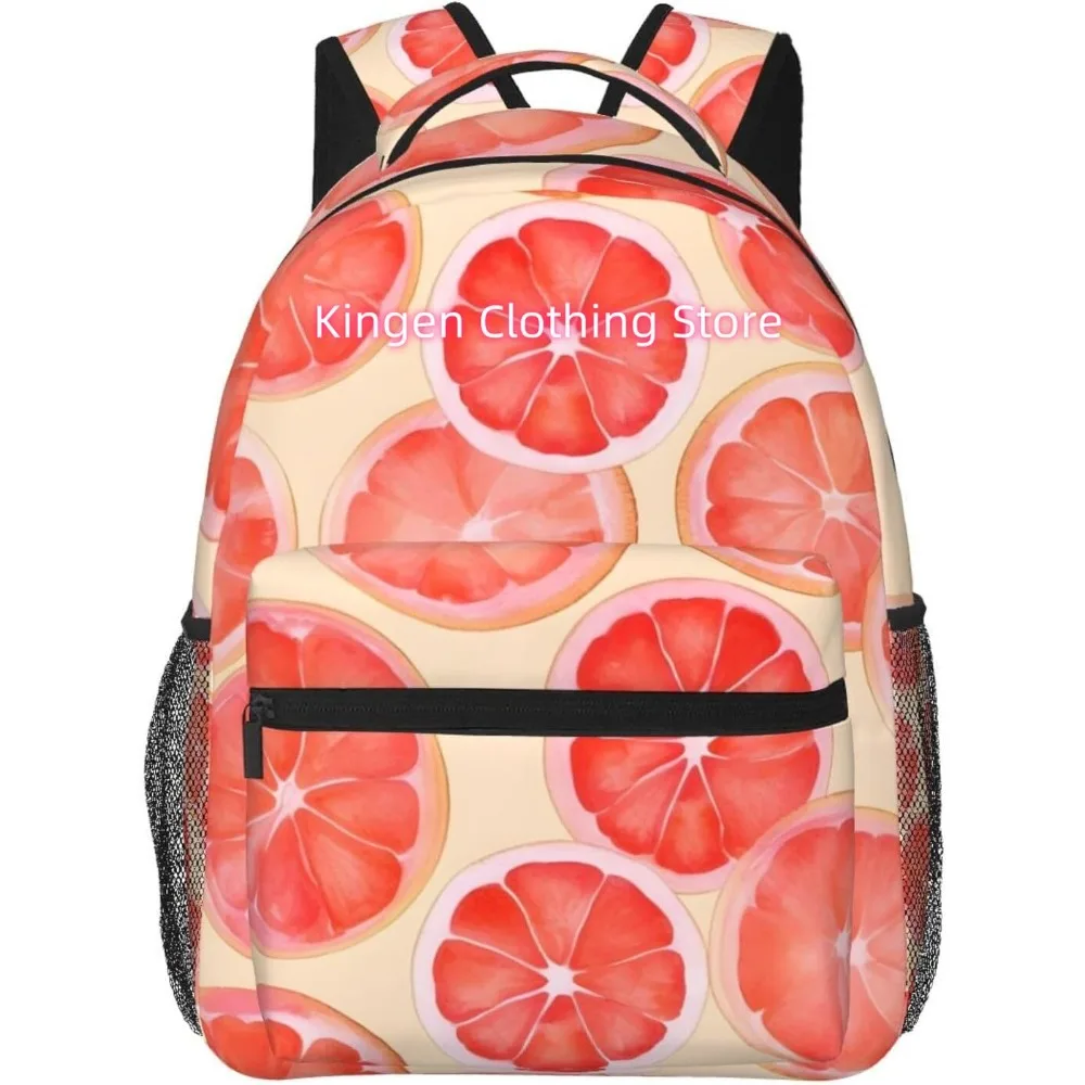 

Милый грейпфрутовый легкий рюкзак для ноутбука, легкий многоцелевой дорожный повседневный рюкзак, унисекс, студенческие рюкзаки для мужчин и женщин