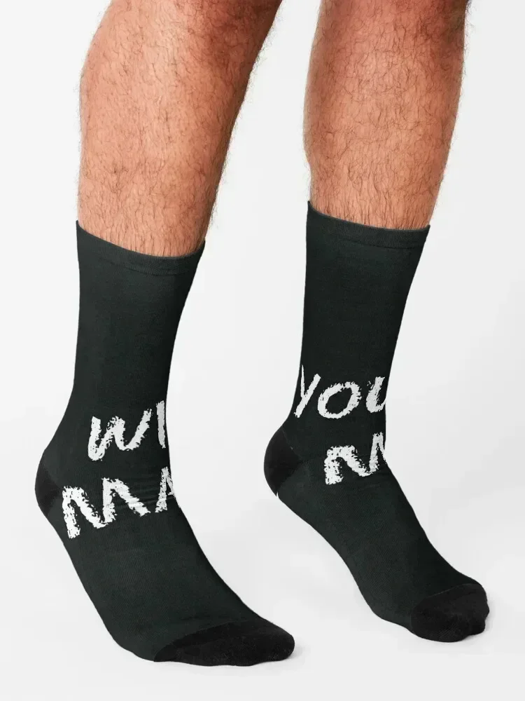 Will you marry me? Socks luxury Thermal man winter custom sports hip hop Socks Girl Men's