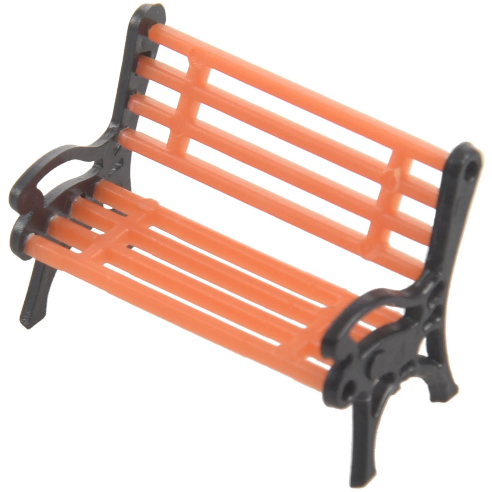 SYW-10Pcs نموذج بلاستيكي مقعد بارك نموذج منظر طبيعي 1:50 مع ذراع أسود #1