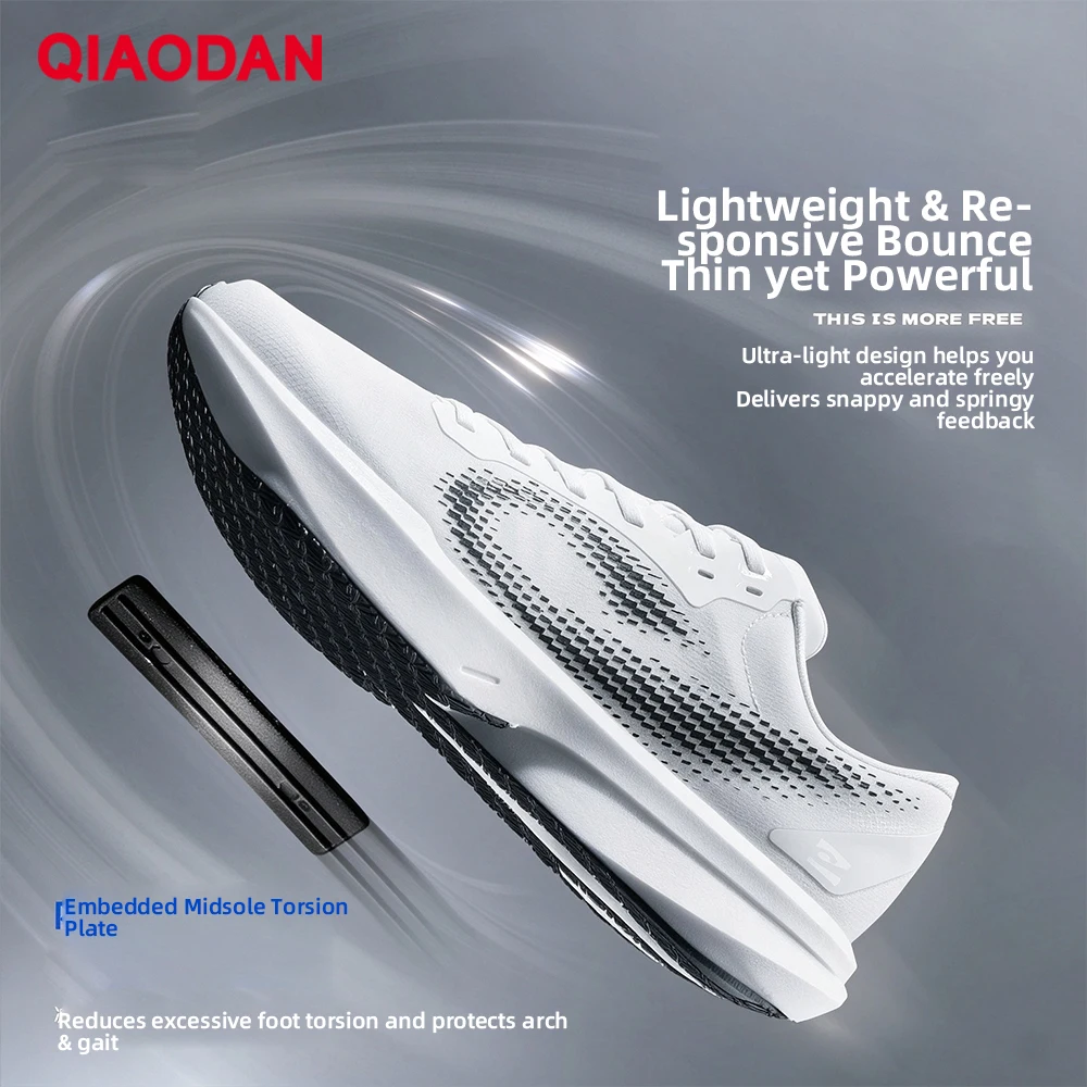 QIAODAN WIND SL V2 Men's Lightweight Running Shoes 2026 Daily Training Sports Shock Absorption Comfortable Sneakers QDB023264269