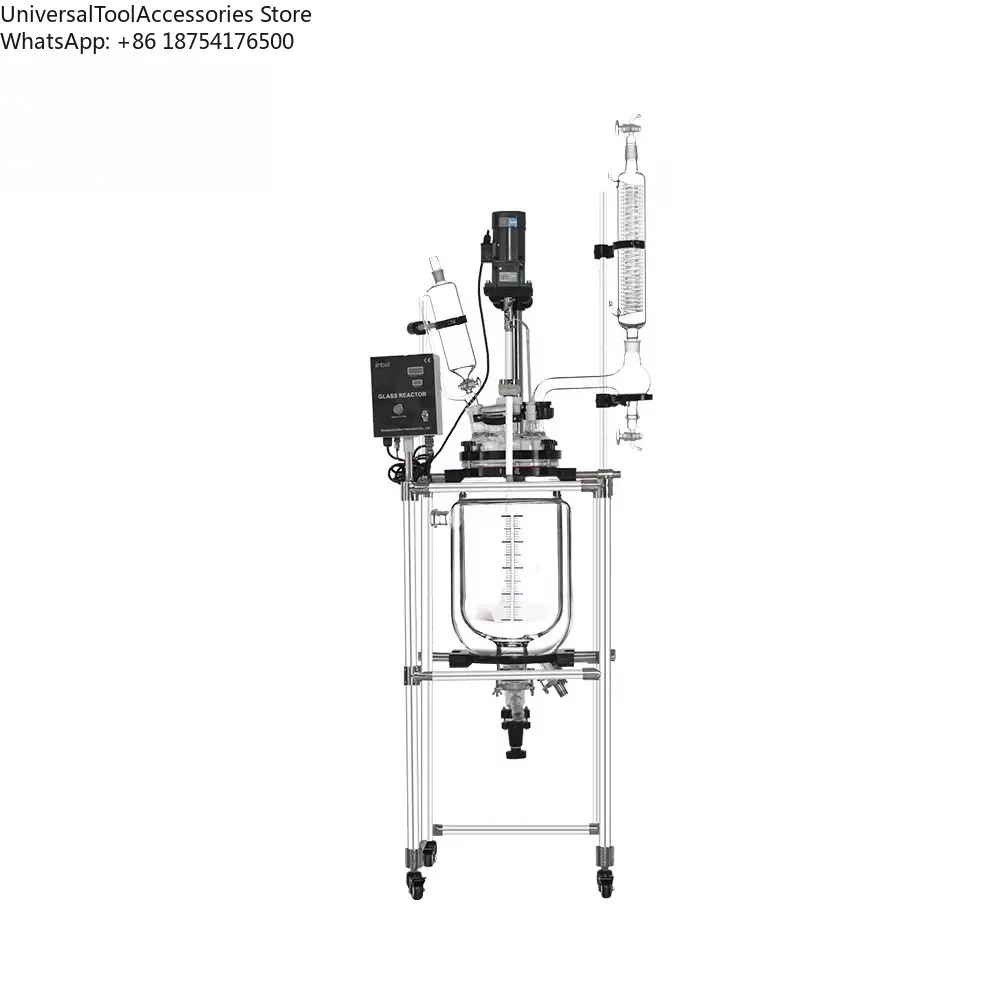 20L Hydrolysis Jacketed Glass Reactor In Biochemical Industry