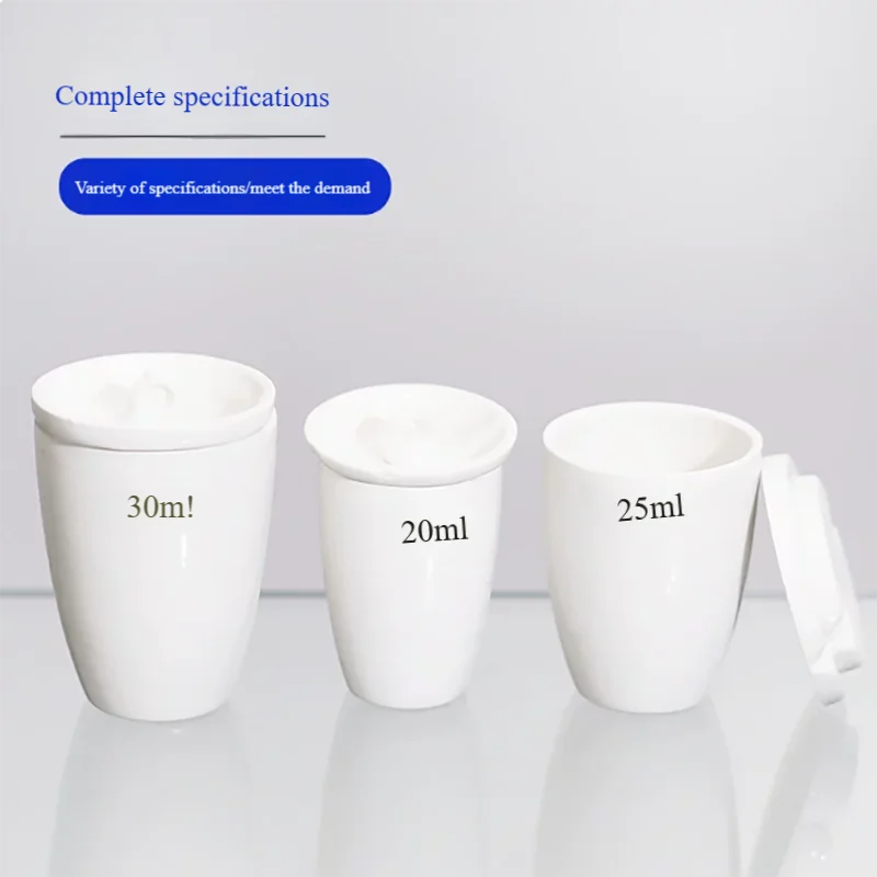 Volatile crucible 20ml ceramic crucible 25ml laboratory porcelain crucible 30ml chemical ceramic ash crucible view 3