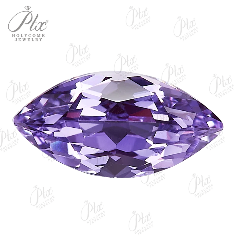Lab Grown Purple Gem Marquise Cut Beads Loose Gemstone For DIY Jewelry Making Women Men Rings Necklaces Charms AGL Certificate