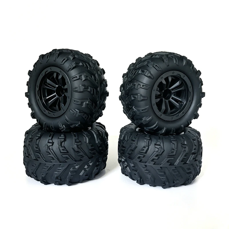 4PCS RC Car Off-Road Rubber Tires for WLtoys 144001 124016 124018 124019 12428 HBX 16889 16890 SCY 16101 RC Car Upgrade Parts view 4