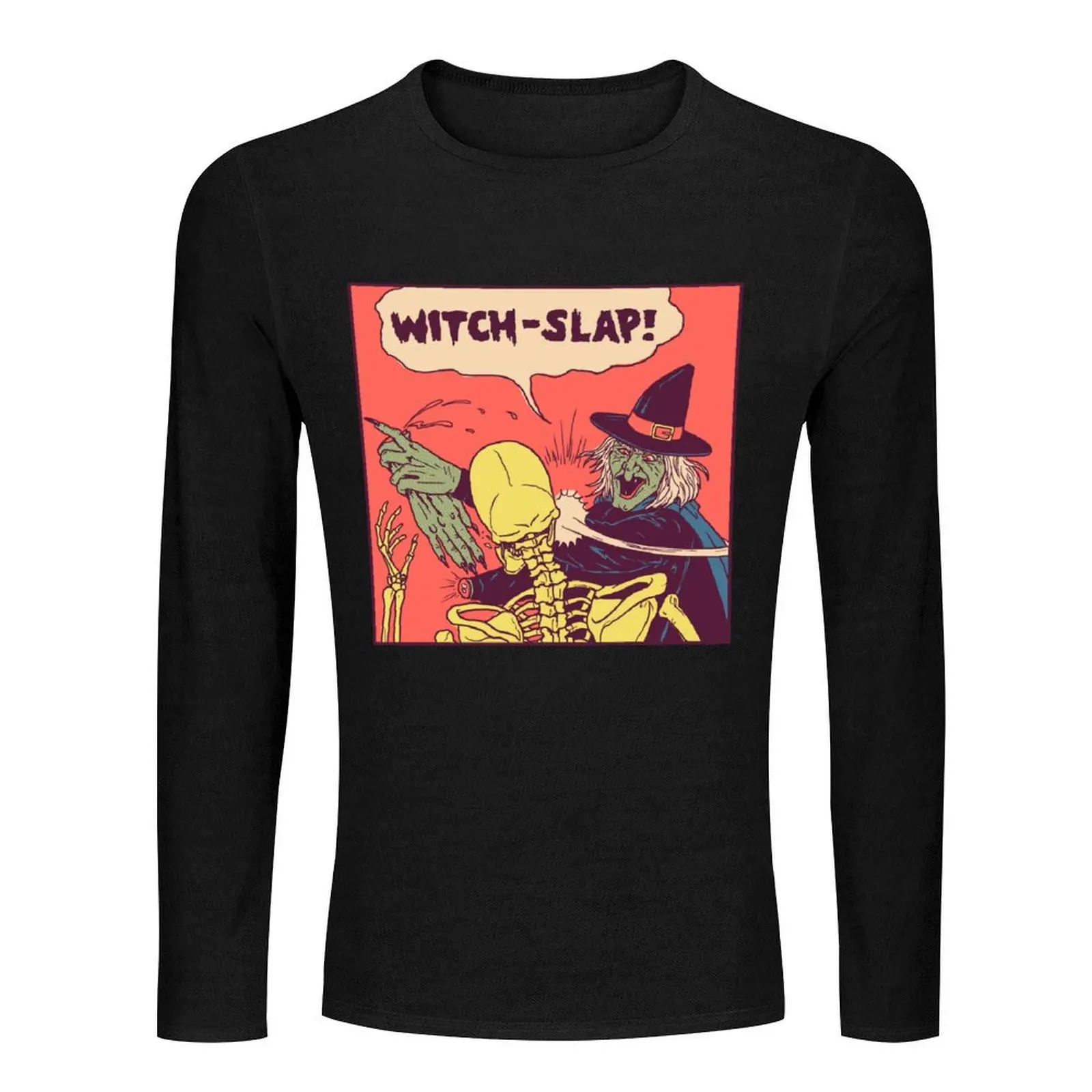 Witch-Slap Long T-Shirt funny t shirts customized t shirts Anime t-shirt men workout shirt