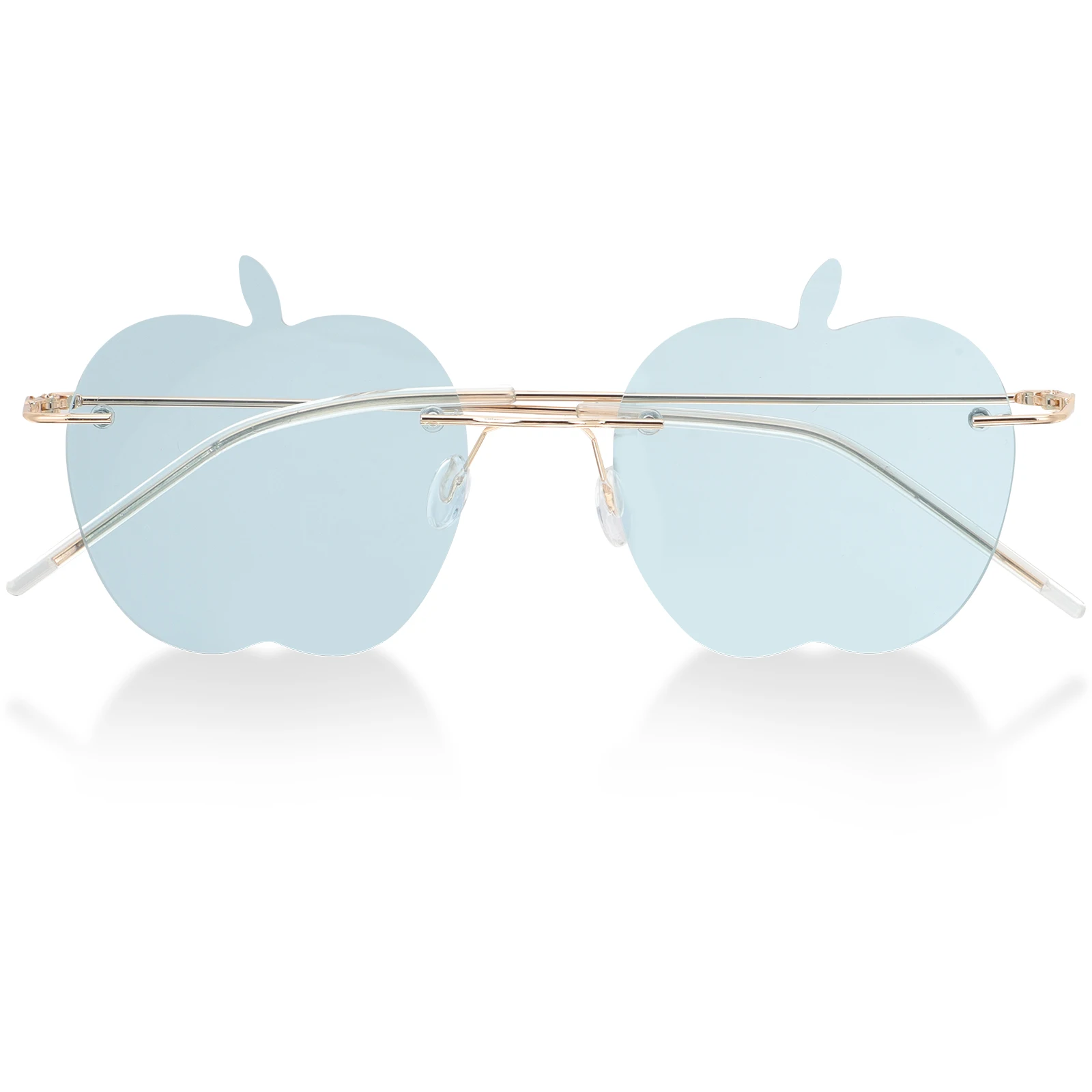 

1 Pair Rimless Sunglasses Personalized Irregular Design Eyewear Vintage Frameless Glasses For Women Men Uv