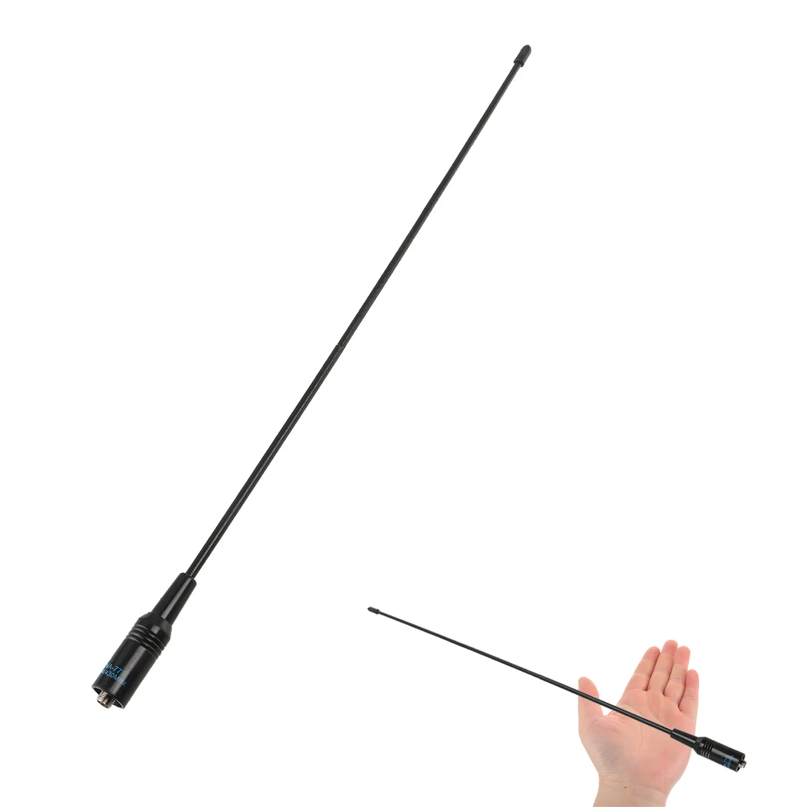 Dual-Band 144430Mhz Sma-F Black Antenna for Transceiver Portable Handheld Radio Antenna