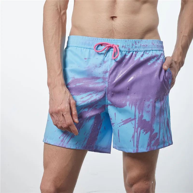 Summer Man Casual Beach Color Changing Shorts