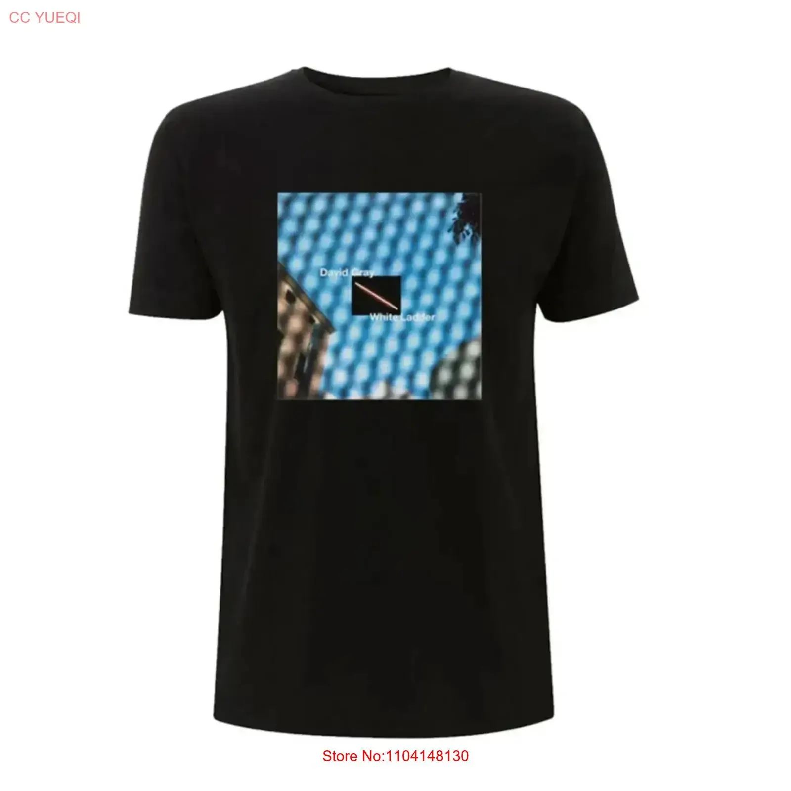 DAVID GRAY Black WHITE LADDER 20th Anniversary 2022 World Tour DATEBACK T Shirt vintage Washed streetwear Breathable Slightly