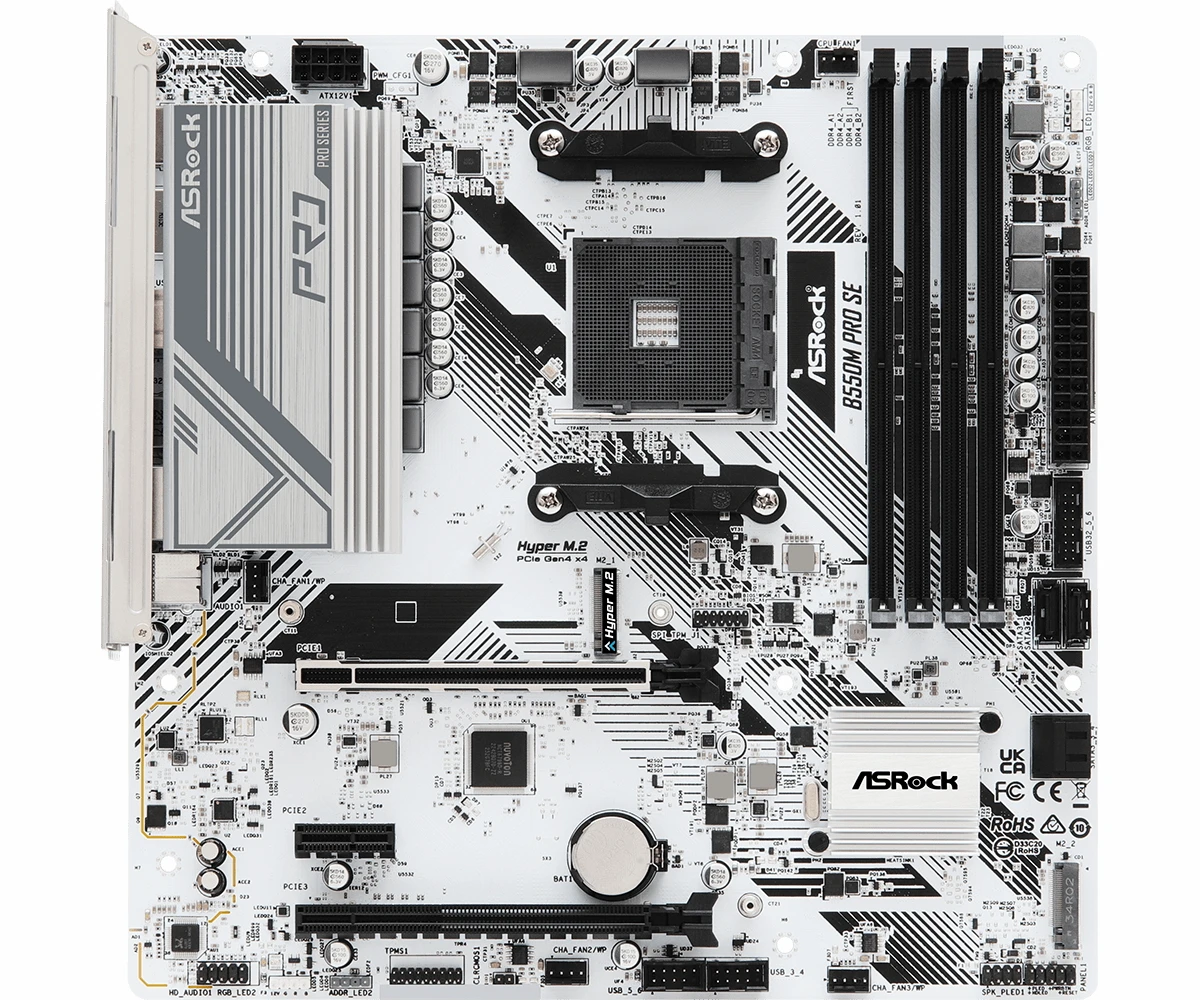 ASROCK B550M PRO SE Motherboard AM4 AMD PRO565 128GB DDR4 M.2 Micro ATX support Ryzen 5800 3400 3700 5600 5500 cpu