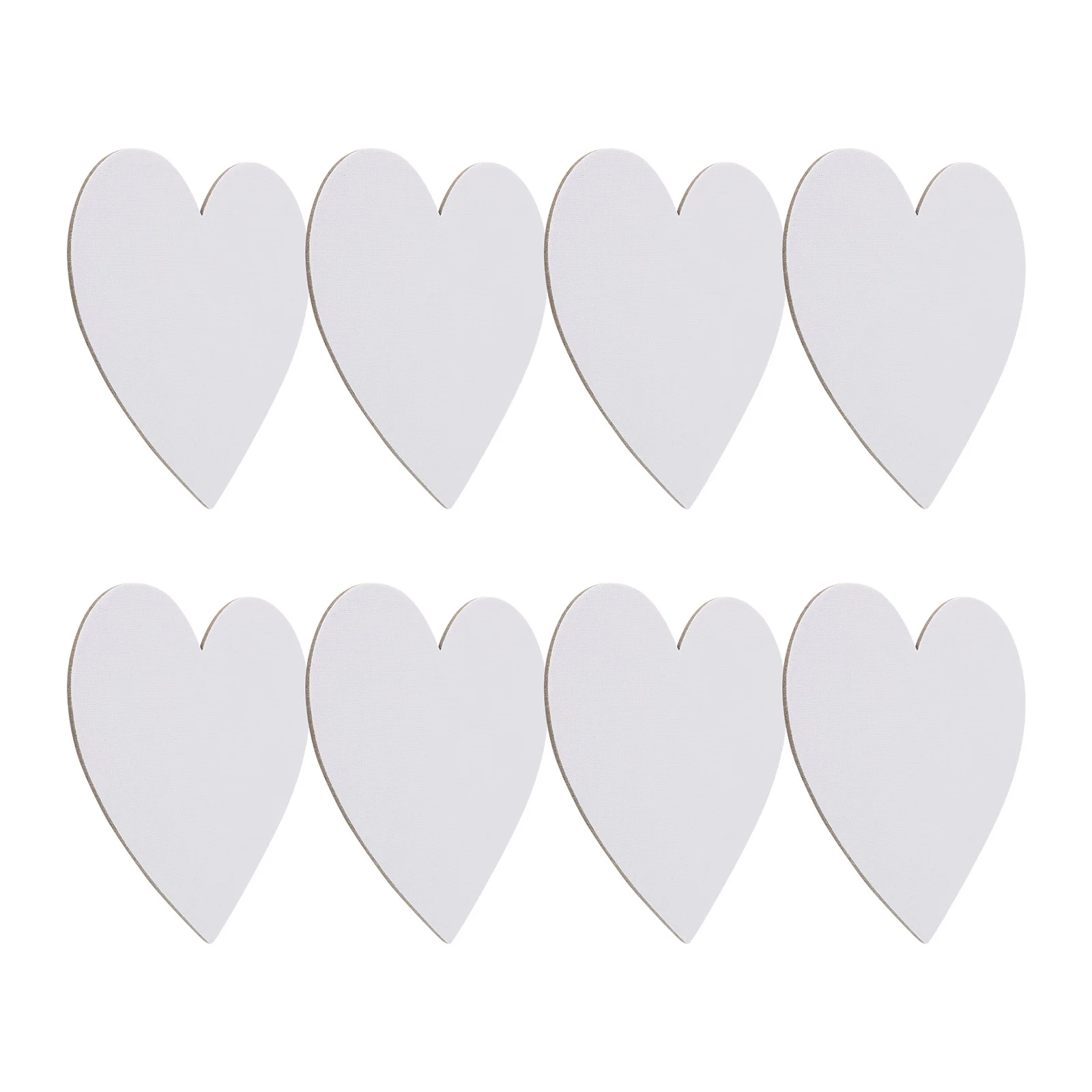 

8Pcs Heart Shape Oil Painting Board Canvas Painting Panel Smooth Surface Artist Drawing Board for Beginners Sketchpad