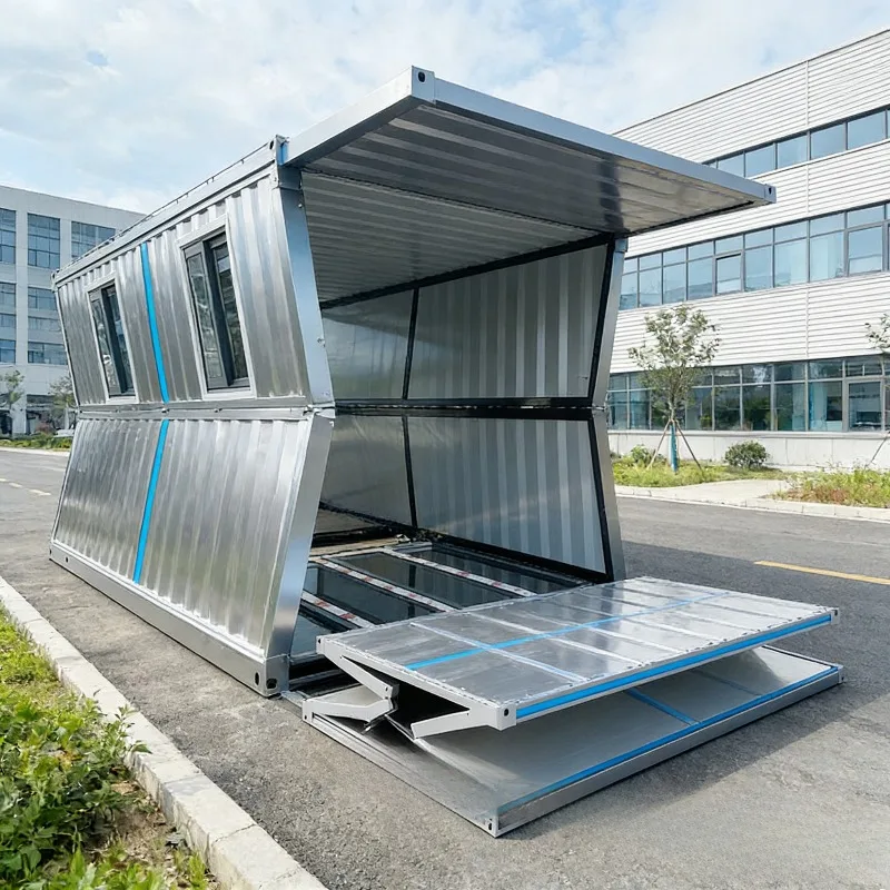 Quick Install Easy Assembly Steel Structure Folding House for Labor Camp Accommodation