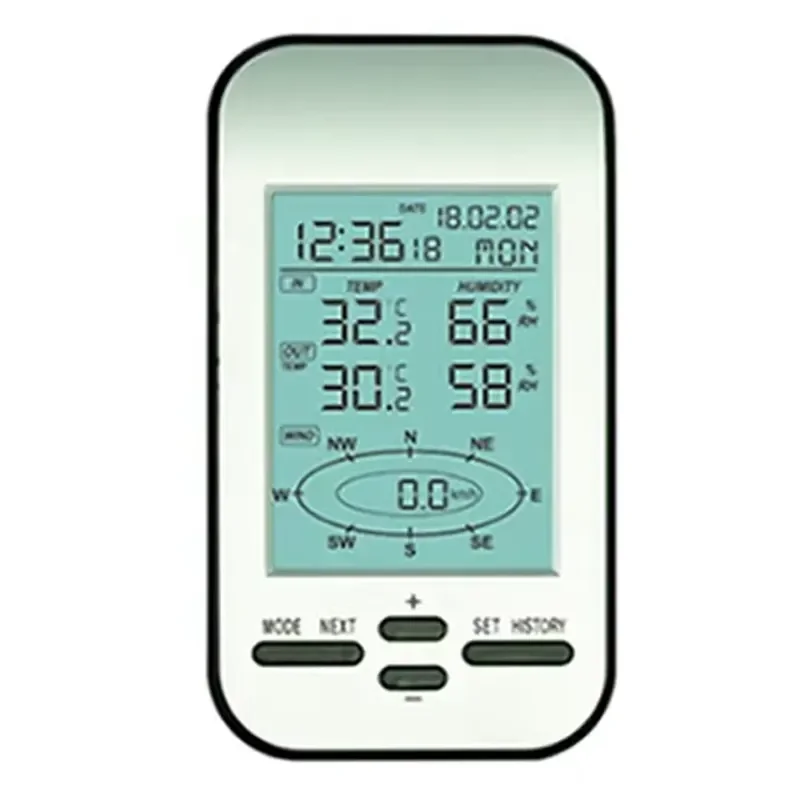 BOLRZO WS-0232 Wireless Weather Station Anemometer Outlet Wind Speed Direction Sensor Digital Cold Temperature Hygrometer
