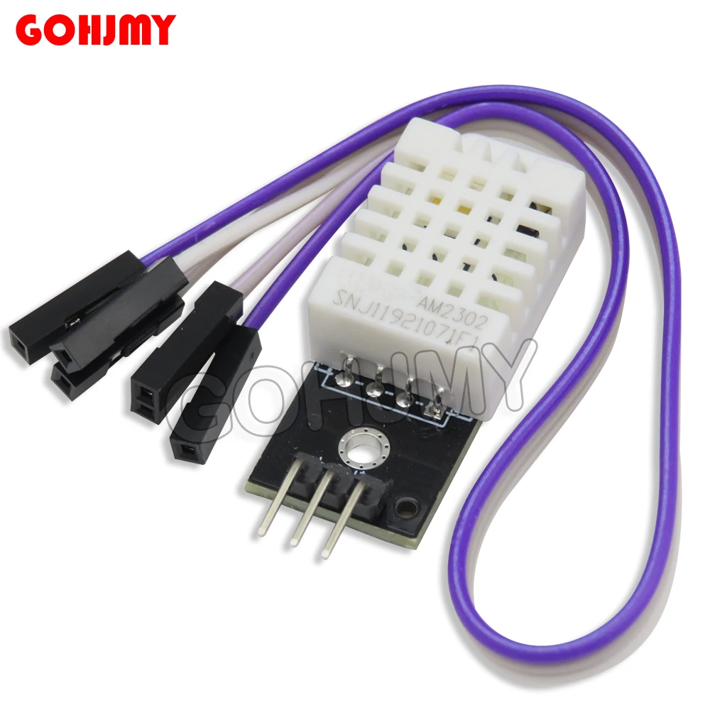 GOHJMY DHT22 Digital Temperature And Humidity Sensor Module+PCB With Cable Hauling AM2302