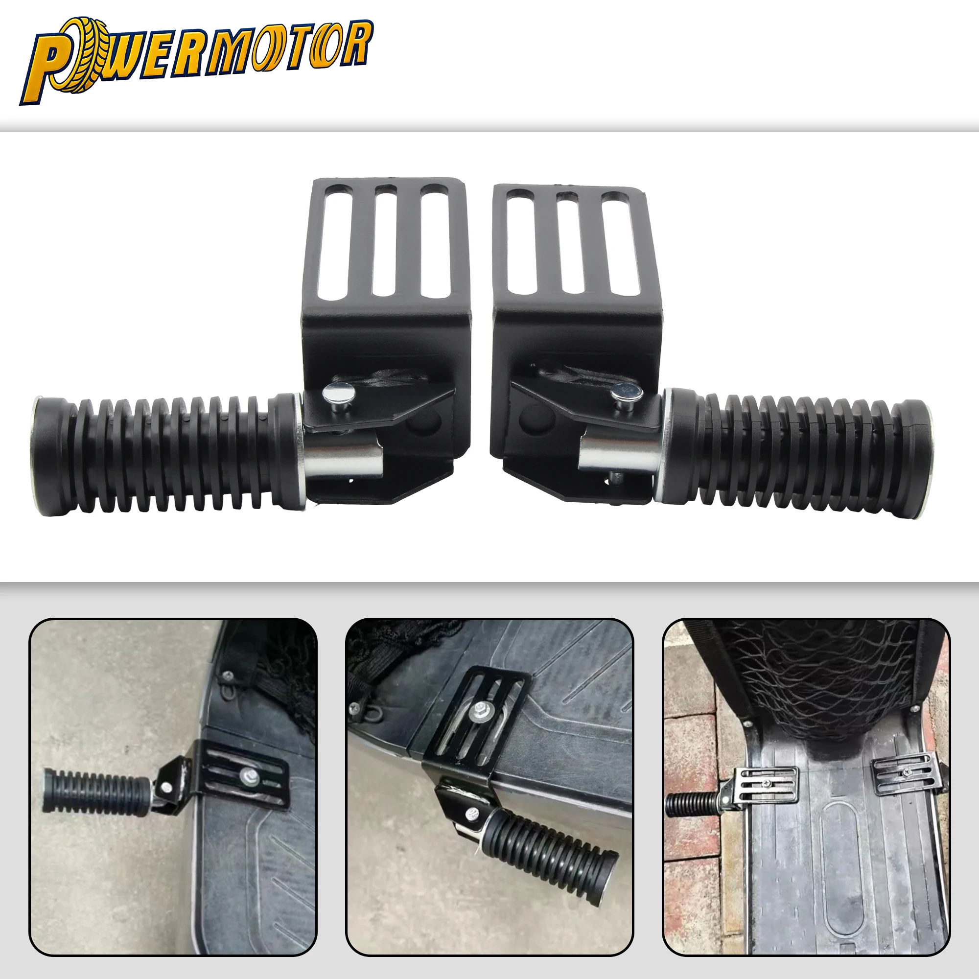 

2Pcs Motorcycle Scooter Expansion Foot Pedal Foldable Metal Foot Pegs Anti-Slip Footrests Parts for Enhanced Riding Experience