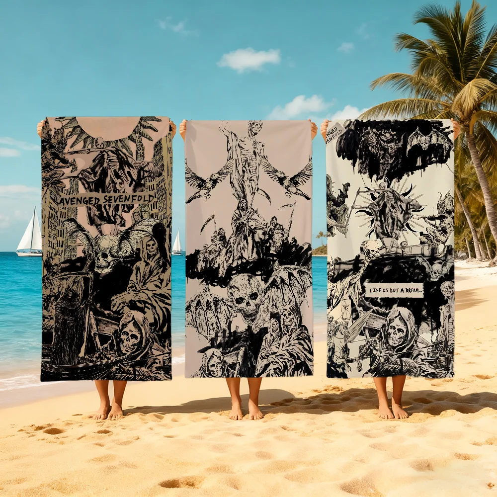 A-Avenged A7X Towel Beach Quick Dry Soft S-sevenfold Pool Towels Gift for Travel Gym Shower Camping sports