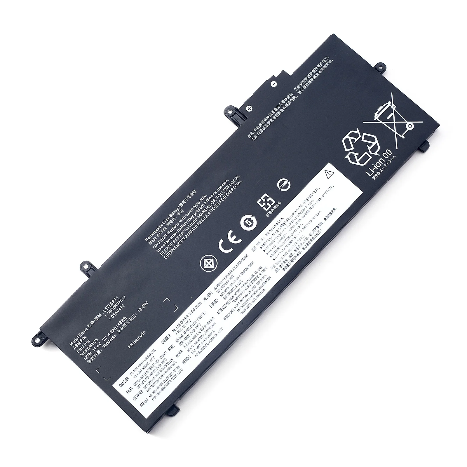 Imagem -06 - Bateria para Lenovo Thinkpad Série X280 Bvbh L17l6p71 L17m6p71 L17c6p71 L17c6p71 Série 01av470 01av471 01av472 Sb10k97617 11.4v 48wh