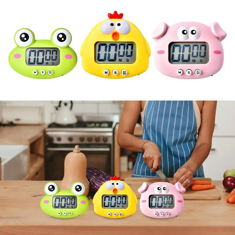 Digital Kitchen Timer Magnetic Countdown Countup Timer Visual Timers Loud Alarm Large Display Timer Home Kitchen Accessories