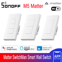 SONOFF M5 Matter 80/86/120 White Smart Wall Switch Suports Work with NSPanel iHost R5W Apple Home Alexa Google Home Alice