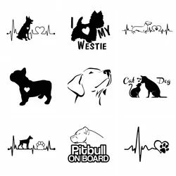 Car Sticker Hot Sale Dog Animals Funny Wrap Vinyl The Cars for Auto Motorcycle Windows Body Car-Styling Decor Decals Accessory