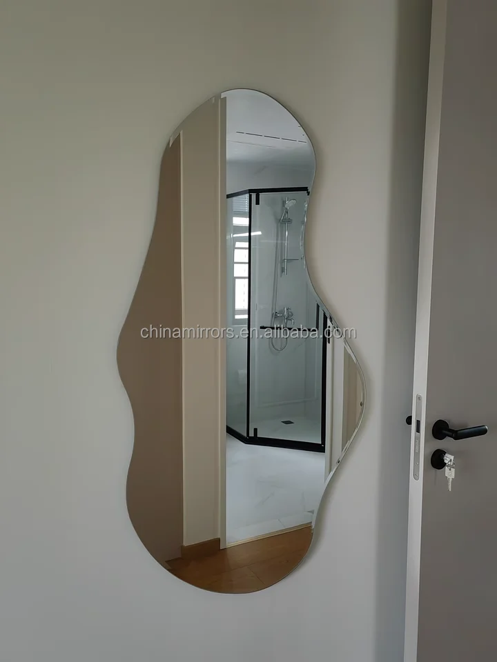 New Design Irregular Full Length Big Decorative Mirror Stand & Wall Mounted for Living Room Bedroom Home Hotel
