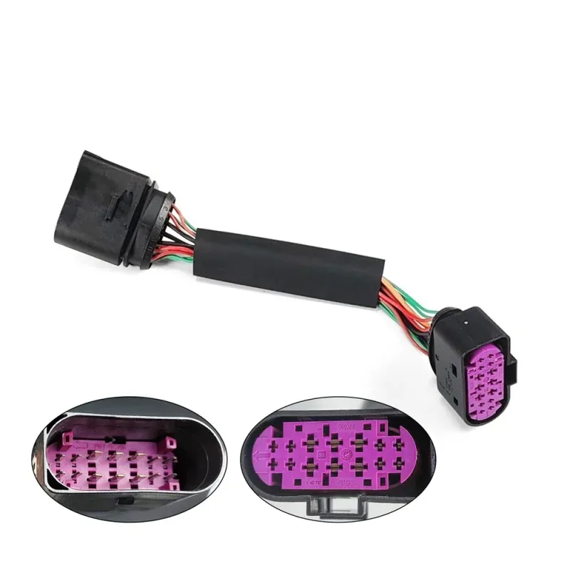 14Pin Male To Female Headlight Adapter Pigtail 1J0973737 1J0973837 20cm Car Wiring Harness Plug Play Replacement Connector