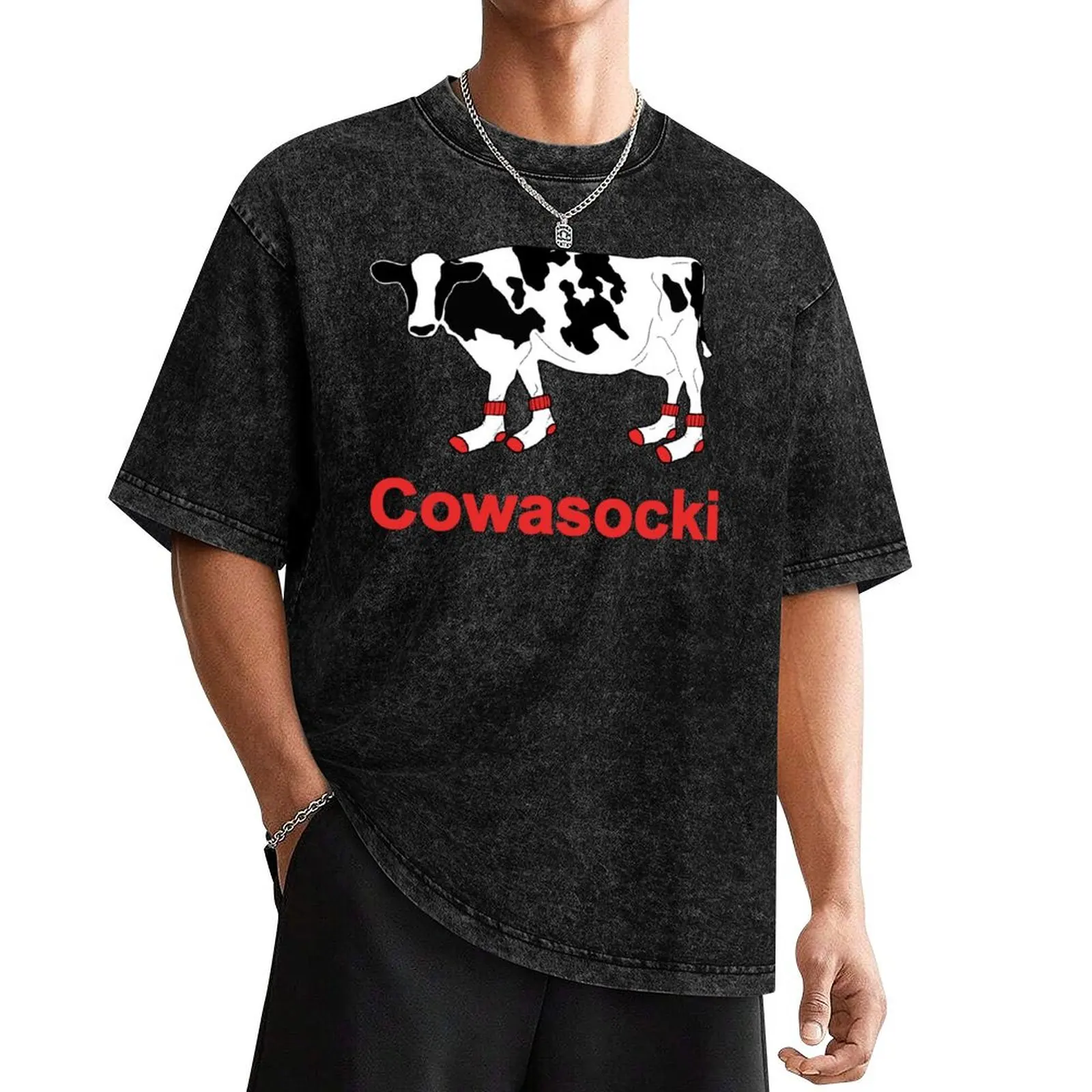 Milk Cow in Socks - Cowasocki Cow A Socky T-Shirt essential t shirt designer shirts shirts men