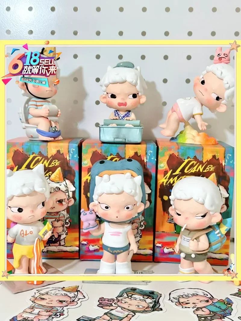 

Genuine Cute Heyone Looking For The Exit Of Juan Juan'S World Series Blind Box Action Figure Desktop Ornament Holiday Gift Box