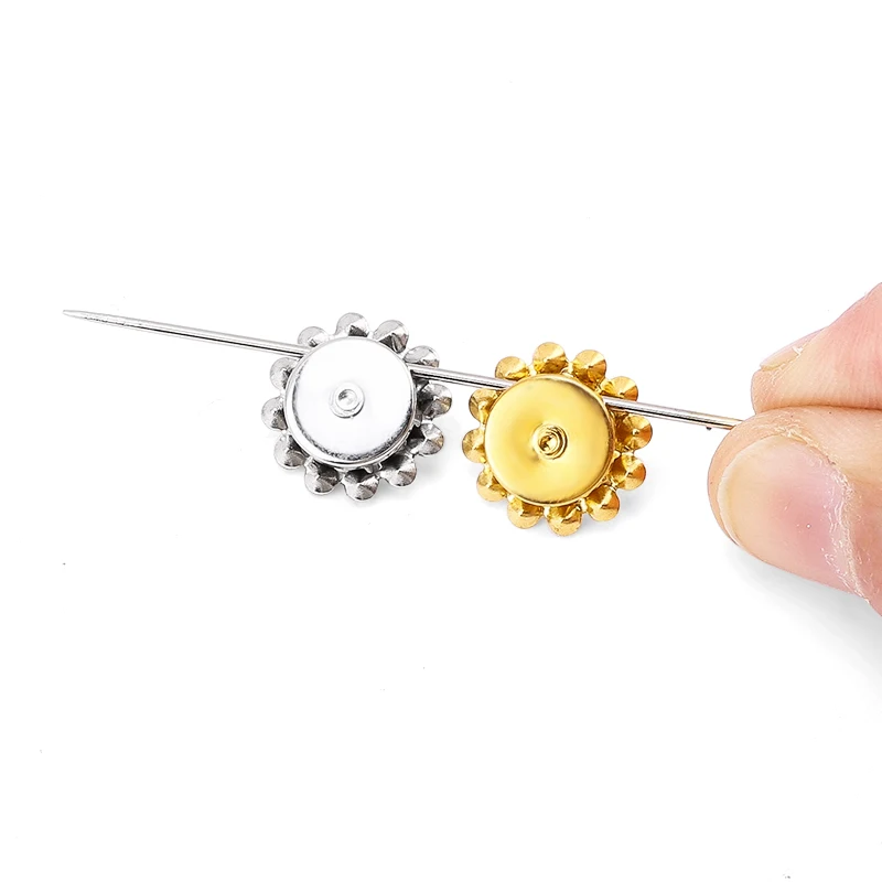 100pcs Sunflower Claw Rhinestones Sparkling Crystal Glass Beads Button Edging Rhinestones Sewn Clothes And Shoe Bags Accessory
