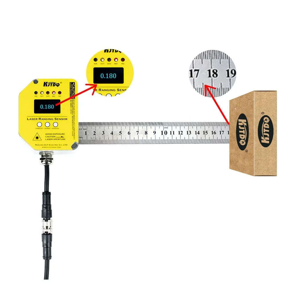 Laser-Entfernungssensor Hochpräziser Laser-Entfernungs-Wegsensor (100 Meter Reichweite)