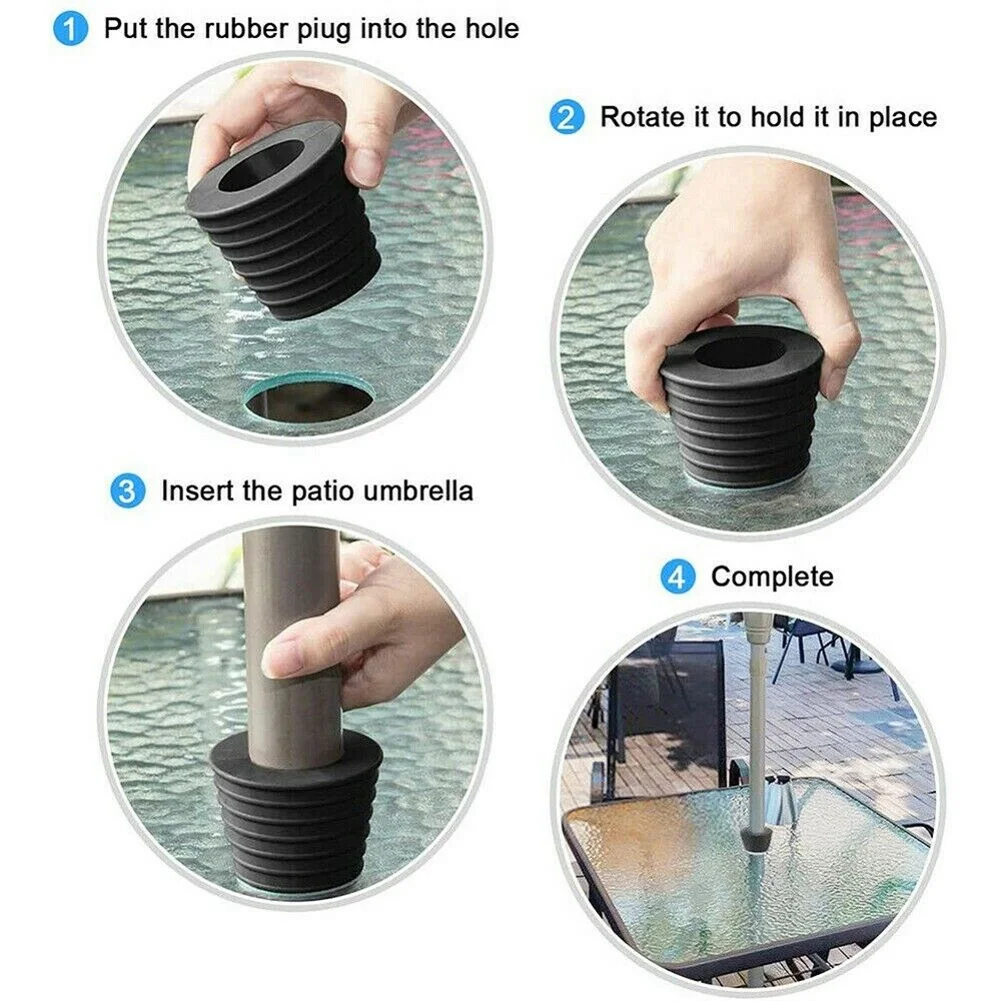 

Silicone Umbrella Cone Keep Your Patio Furniture Safe from Scratches with Umbrella Cone Ring Wedge Plug for 38mm