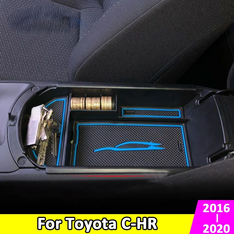 

Car Armrest Storage Box Is Suitable for Toyota C- HR CHR 2016-2020 Center Console Container Bracket Box Accessories Sundries