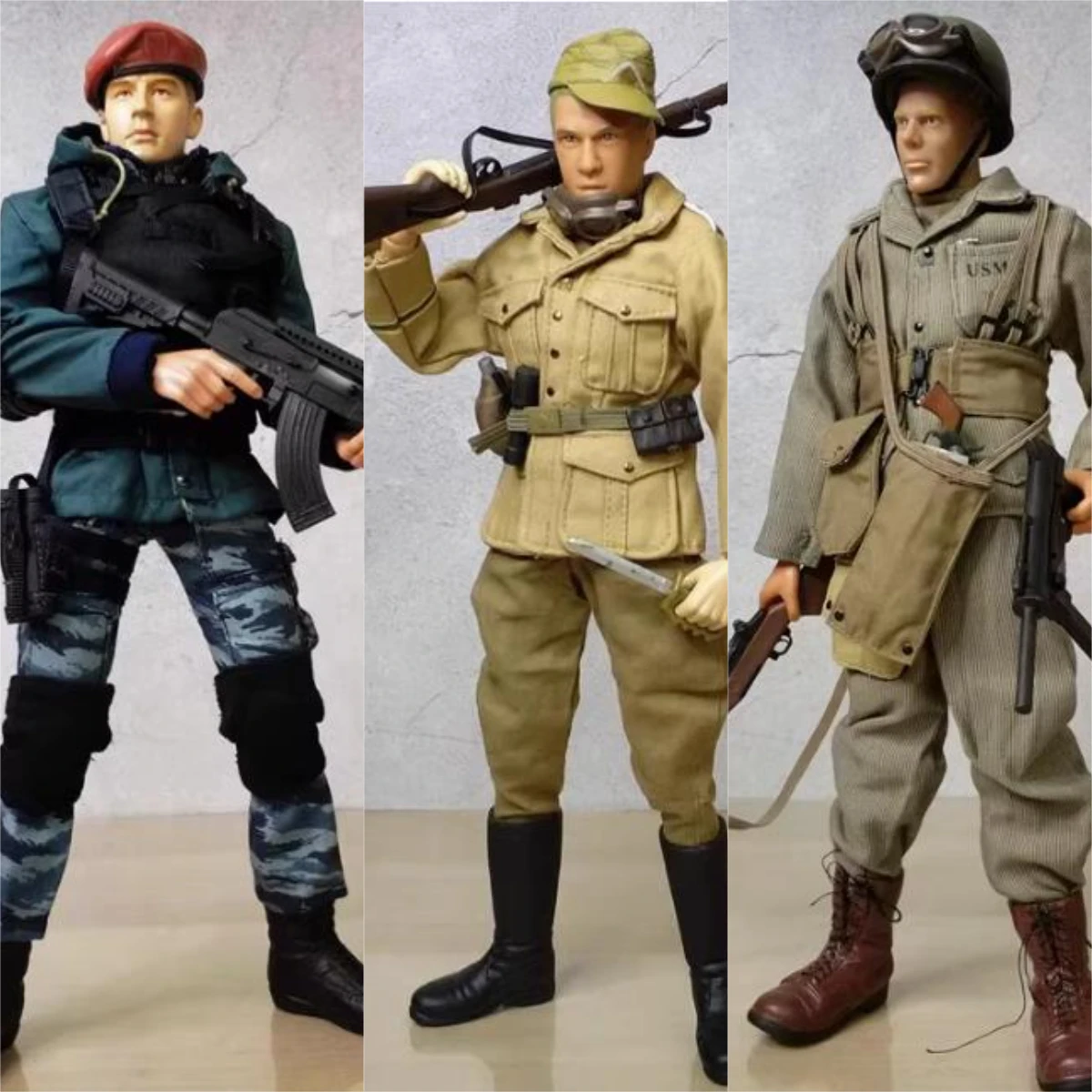

12in 30cm Male Soldier Desert Eagle Action Figures Dolls 1/6 Scale War Figures Model with Head Body Clothes Set Collections Gift