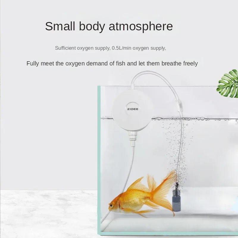 Small mini silent oxygen pump fish tank home charging and flushing oxygen machine fish aquarium oxygen pump