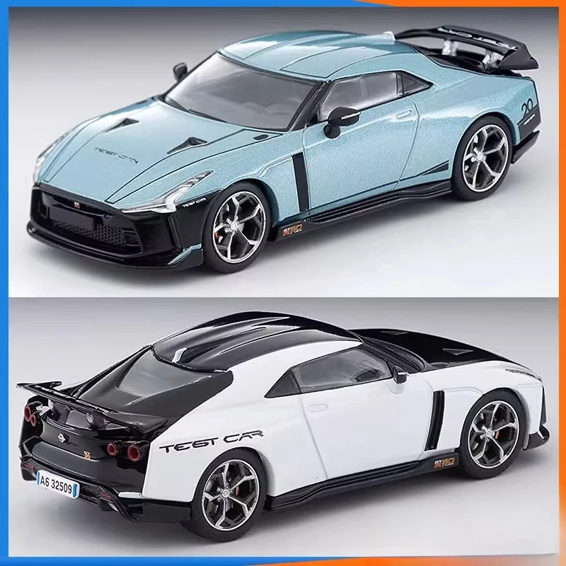 tomica-tlv-1-64-nissan-gt-r50-war-god-bianco-e-verde-collezione-e-display-di-modelli-di-auto-giocattolo-di-simulazione-in-miniatura-statica-in-lega