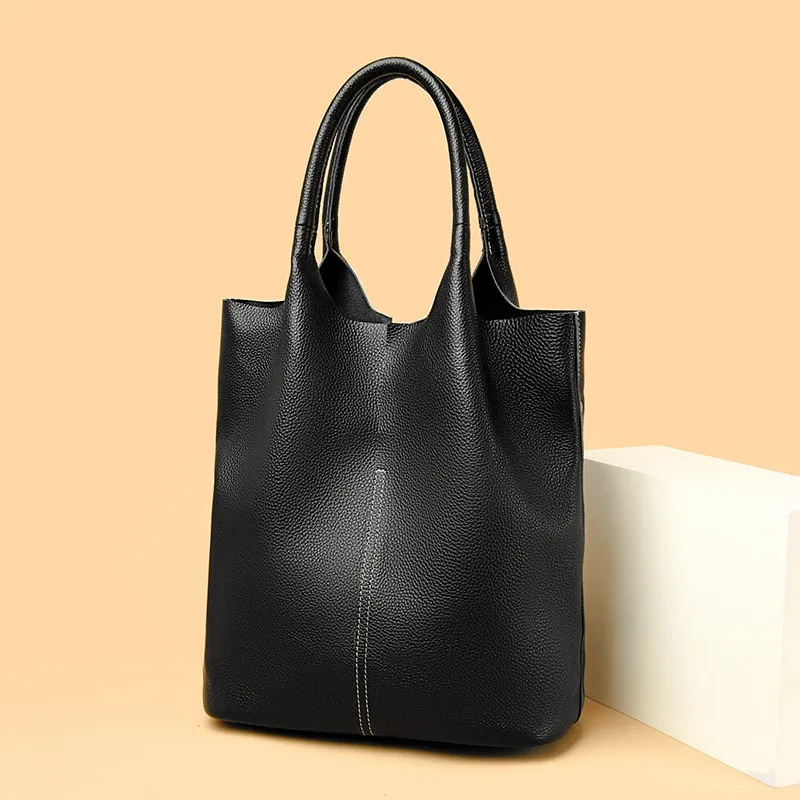 

Кожаная женская сумка через плечо, сумка-тоут с отстегивающимся карманом на молнии, подходит для повседневных поездок на работу, покупок и вечеринок