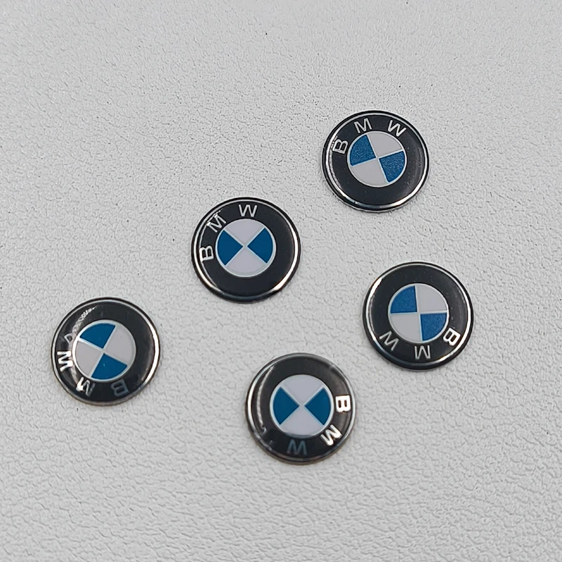 2pcs 14mm 11mm Key Fob Logo BMW Sticker Emblem Badge For BMW F10 F30 E39 E46 E60 E90 E91 E92 E61 X1 X2 X3 X4 X5 X6 M2 M3 M4 M5