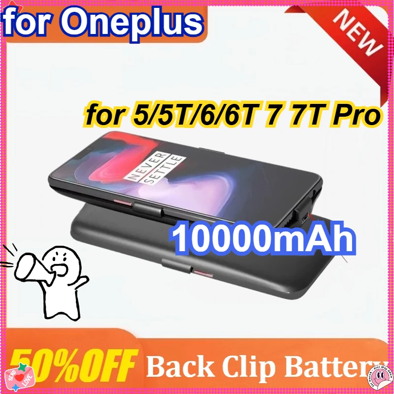 

Upgraded 10000mAh Silm External Battery Charger Case for Oneplus 5/5T/6/6T 7 7T Pro Battery Powe Cover Power Bank