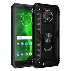 Armor Shockproof Case for Motorola Moto G6 G 6 Rugged Military Drop Protective Magnet Car Holder Ring Case Cover